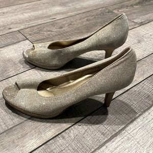 Prom Kelly & Katie Peep Toe Sparkle Heels-